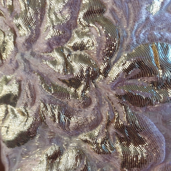 $3,890 OSCAR DE LA RENTA SILK LINED GORGEOUS PINK GOLD BROCADE RUNWAY DRESS 8 - Picture 4 of 11